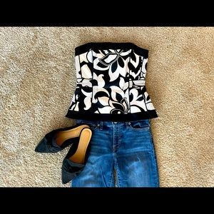 Floral Print WHBM Corset